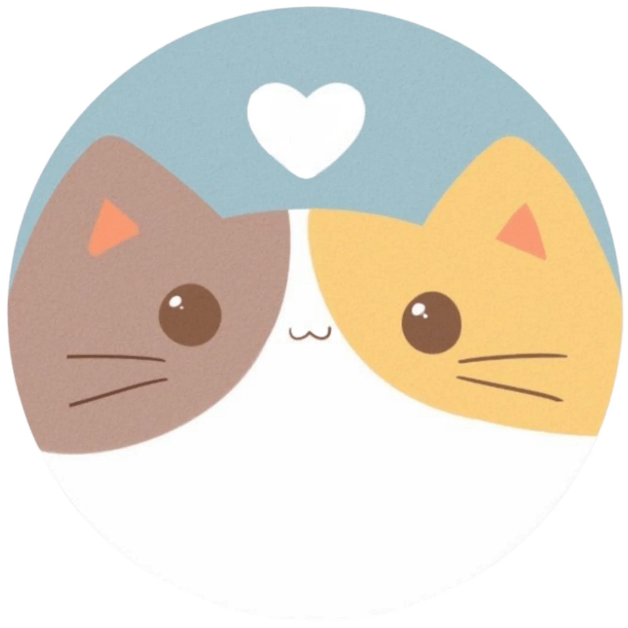 Адресник для кошек с QR пластиковый GeoPet ID Мурлыка с рисунком милого белого кота